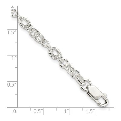 Sterling Silver 6mm Handmade Link Chain Bracelet – view 5
