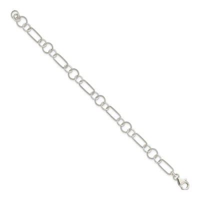 Sterling Silver Fancy Link Bracelet – view 3