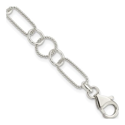 Sterling Silver Fancy Link Bracelet