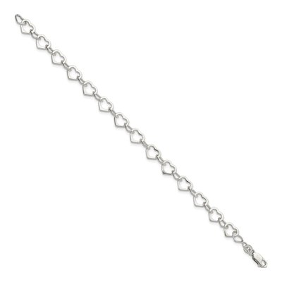 Sterling Silver Hearts Bracelet – view 3