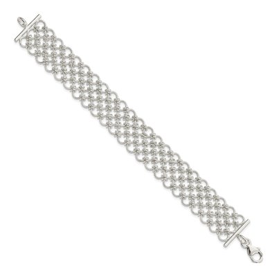 Sterling Silver Multi-Link Charm Bracelet – view 3