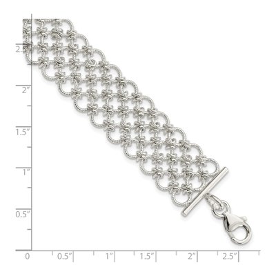 Sterling Silver Multi-Link Charm Bracelet – view 5