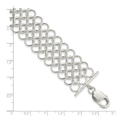 Sterling Silver Multi-Link Charm Bracelet – view 5
