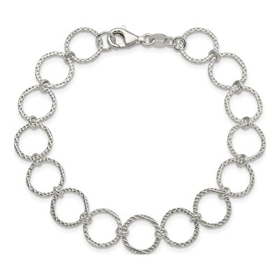 Sterling Silver Fancy Bracelet – view 4