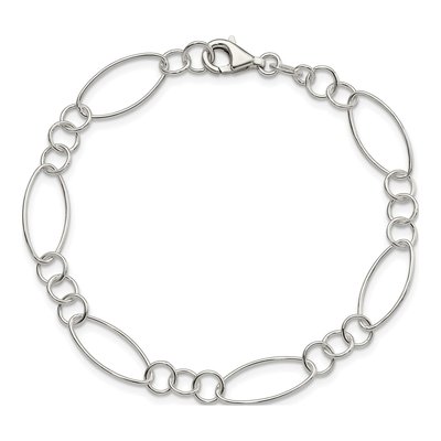 Sterling Silver Fancy Link Bracelet – view 4