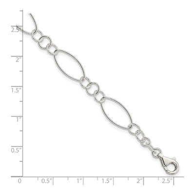 Sterling Silver Fancy Link Bracelet – view 5