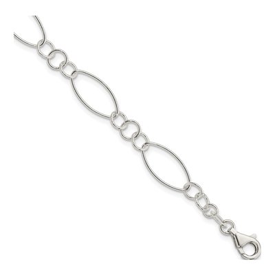 Sterling Silver Fancy Link Bracelet