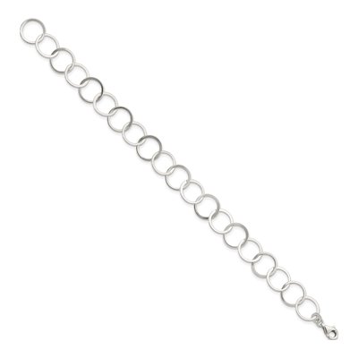 Sterling Silver Circle Bracelet – view 2