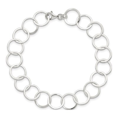 Sterling Silver Circle Bracelet – view 3