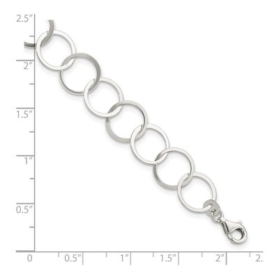 Sterling Silver Circle Bracelet – view 4