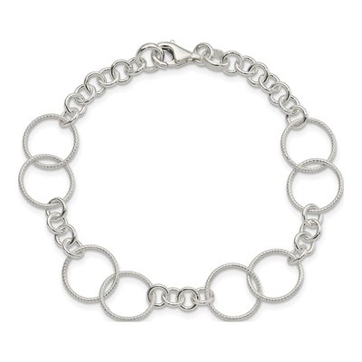 Sterling Silver Necklace, Bracelet And Earring Set – view 6