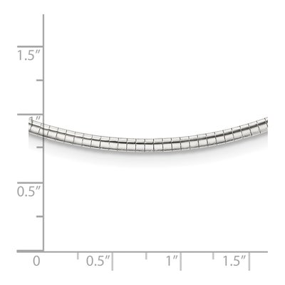 Sterling Silver 2mm Semi-Solid Cubetto Omega Chain – view 6