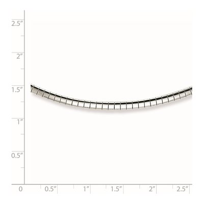 Sterling Silver 2mm Semi-Solid Cubetto Omega Chain – view 3