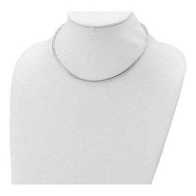 Sterling Silver 2mm Semi-Solid Cubetto Omega Chain – view 5