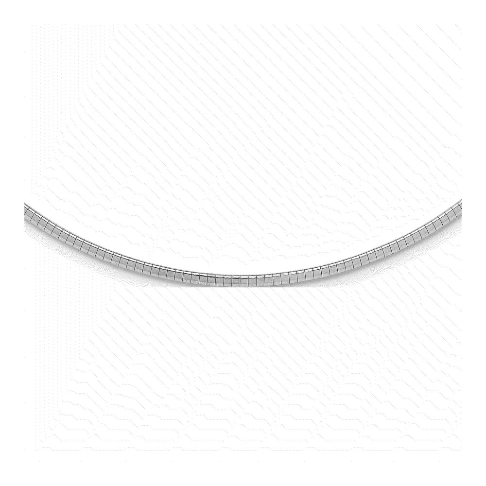 Sterling Silver 16in Rhodium-Plated Cubetto Chain