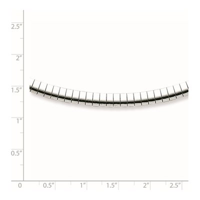 Sterling Silver 4mm Semi-Solid Cubetto Omega Chain – view 3