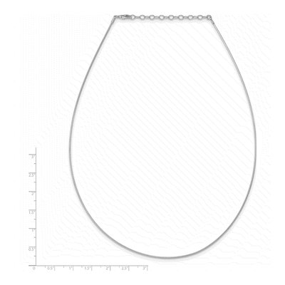 Sterling Silver 1mm Round Cubetto Omega Chain – view 4