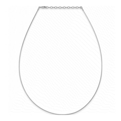 Sterling Silver 1mm Round Cubetto Omega Chain – view 6