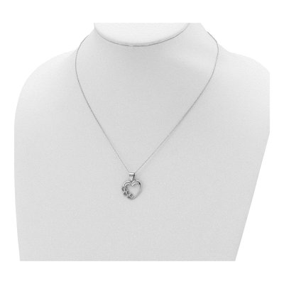 Sterling Silver Heart Pendant Necklace – view 5