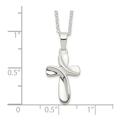 Sterling Silver Cross Pendant Necklace – view 5