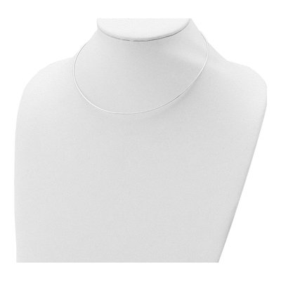 Sterling Silver Omega Neckwire Necklace – view 4