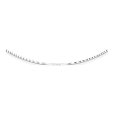 Sterling Silver Omega Neckwire Necklace