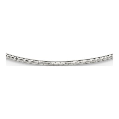 Sterling Silver Omega Neckwire Necklace