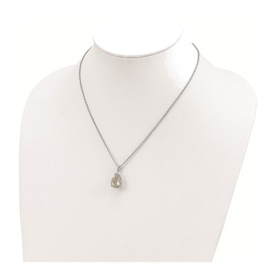 Sterling Silver Prasiolite Pendant Necklace – view 5