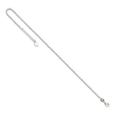 Sterling Silver 2mm Fancy Anklet – view 8
