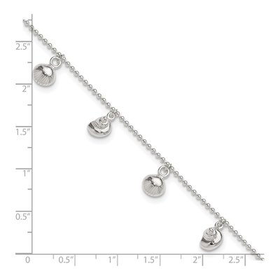 Sterling Silver Sea Shell Anklet – view 4