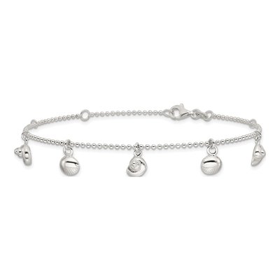 Sterling Silver Sea Shell Anklet – view 5