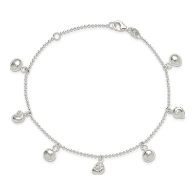 Sterling Silver Sea Shell Anklet – view 6