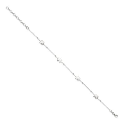 Sterling Silver Elephant Anklet – view 3