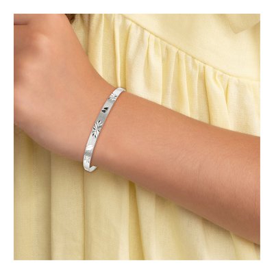 Sterling Silver Bells Bangle Bracelet – view 5