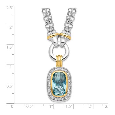 Sterling Silver CZ Clear Pendant Necklace – view 6
