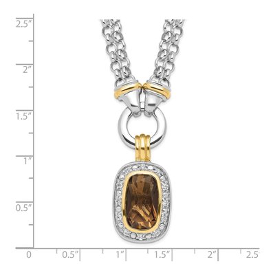 Sterling Silver CZ Pendant Necklace – view 6