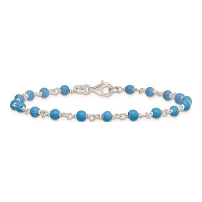 Sterling Silver Turquoise Bracelet – view 3