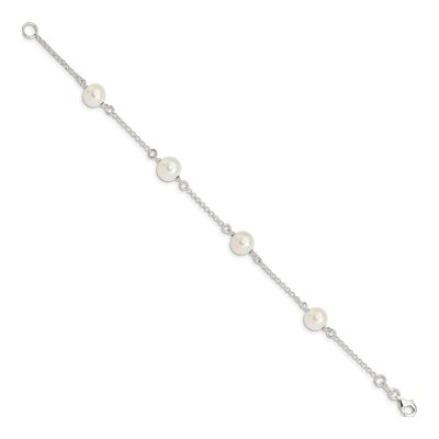 Sterling Silver Freshwater Cultured Pearl Bracelet – view 2