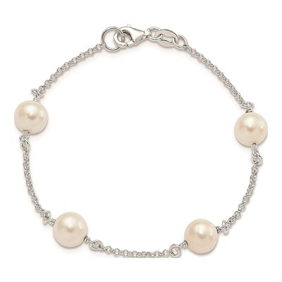Sterling Silver Freshwater Cultured Pearl Bracelet – view 3