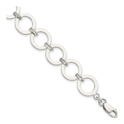 Sterling Silver Circle Link Bracelet