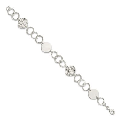 Sterling Silver Fancy Link Bracelet – view 3