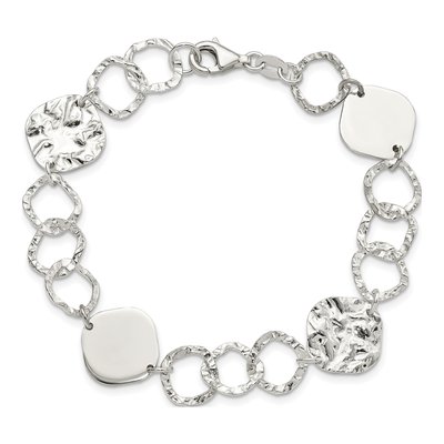 Sterling Silver Fancy Link Bracelet – view 4
