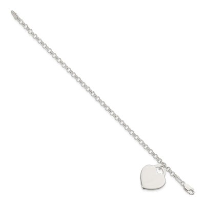 Sterling Silver Heart Bracelet – view 3