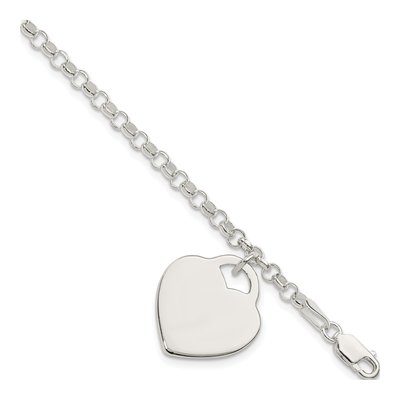Sterling Silver Heart Bracelet