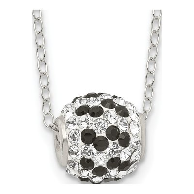 Sterling Silver Crystal Pendant Necklace