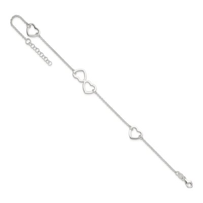 Sterling Silver Heart Anklet – view 8