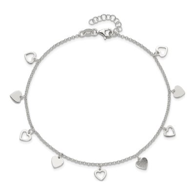 Sterling Silver Heart Anklet – view 6