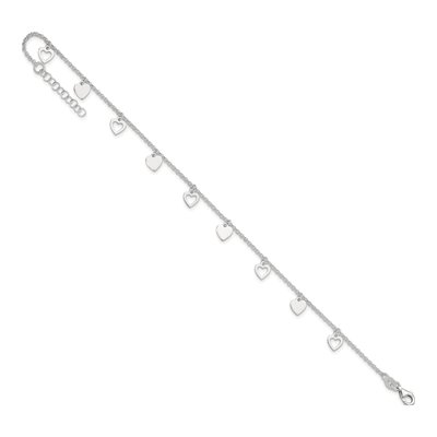 Sterling Silver Heart Anklet – view 8