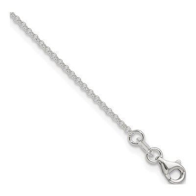 Sterling Silver 1.5mm Rolo Chain Anklet