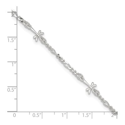Sterling Silver Dragonfly Anklet – view 6